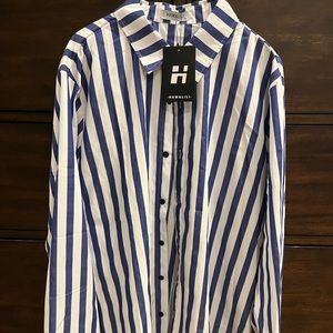 Hawalili Party Shirt Button Down Silky Smooth